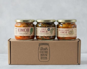 Kimchi Gift Box - Vegan, Raw, Unpasteurised - 3x350g