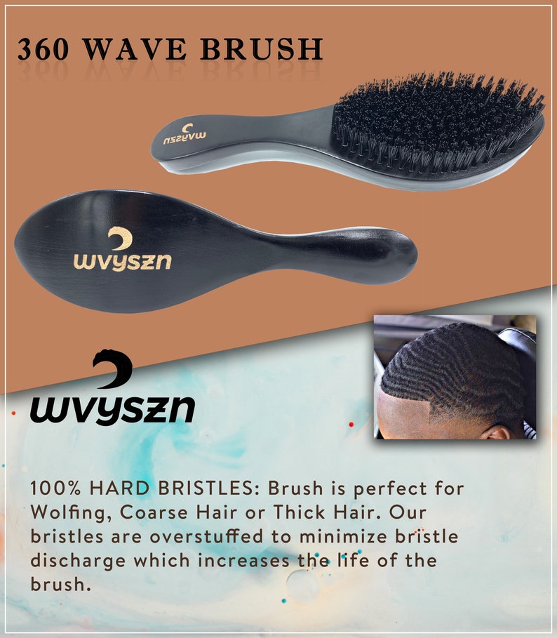 WVYSZN Premium Hard Wave Brush F117 Curve Designed Perfect Etsy