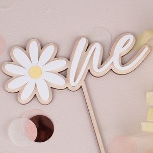 Cake Topper One Flower, Cake Topper for First Birthday, 1st Birthday, Cake Topper, Colorful Cake Topper
