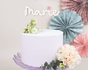 Cake topper with name, personalized, birthday baptism cake topper, cake topper, cake topper, children's cake decoration