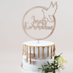 Caketopper - Communion personalized, Cake Topper Holy Communion, cake plug, cake topper