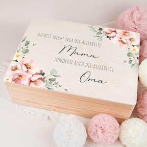 Personalized wooden box for mom, gift for Mother&#39;s Day, memory box gift idea for mother, gift mom grandma, box Mother&#39;s Day