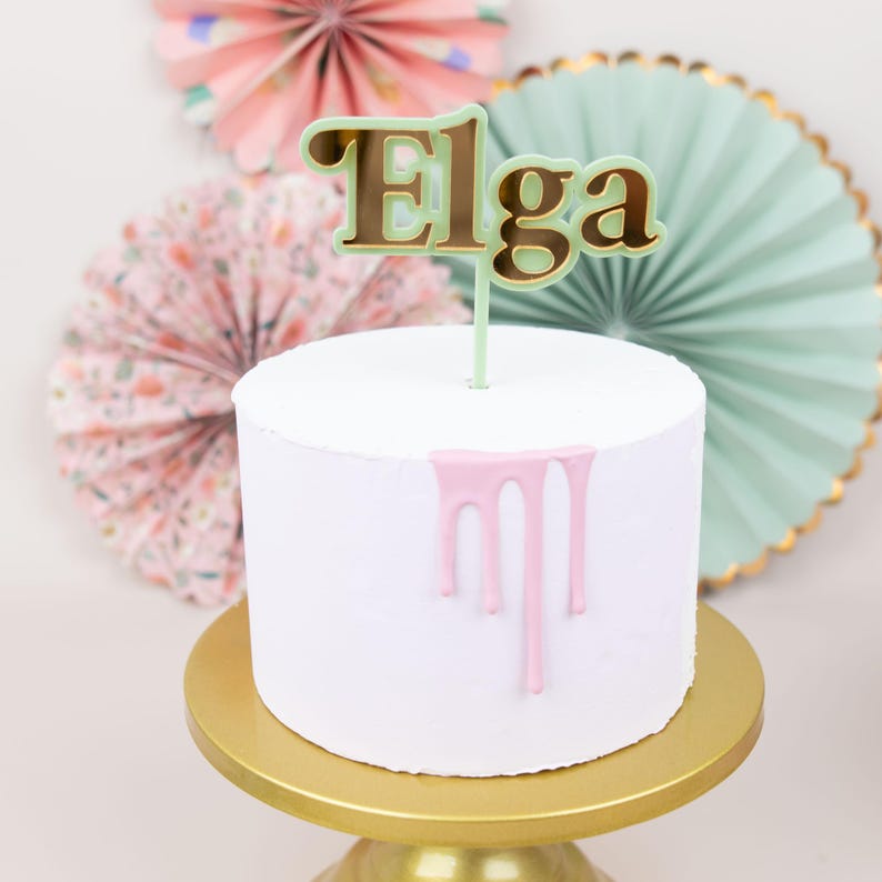 Personalized Cake Topper With Name, Cake Topper Birthday, Cake Topper