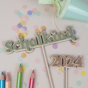 Cake topper school enrollment, schoolchild 2024, cake decoration school enrollment, gift for school enrollment, cake topper for the start of school, cake topper