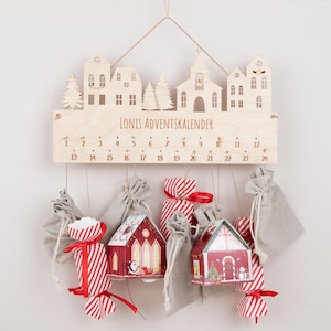 Personalized Advent calendar DIY, Advent calendar to fill, Advent calendar for children, Advent calendar made of wood, countdown calendar