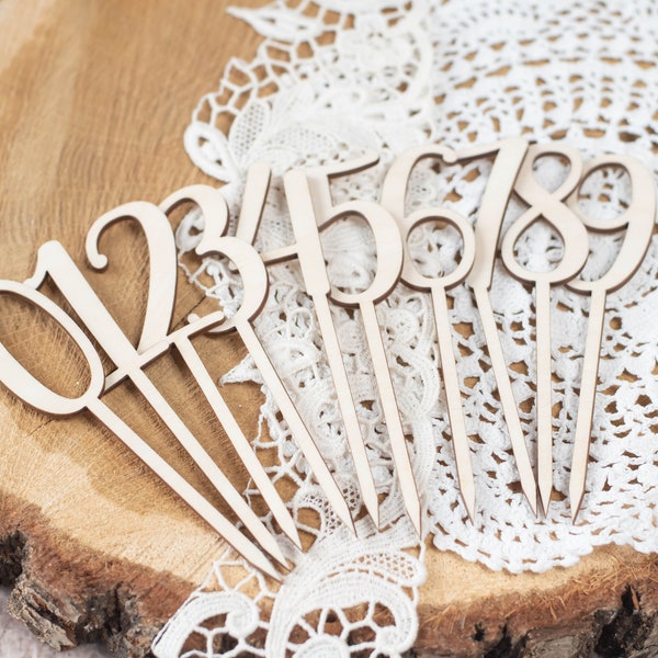 Cake Topper Zahlen Set , Tortenstecker, Cake Topper Zahl 0-9 , Kuchentopper, Geburtstagstorte