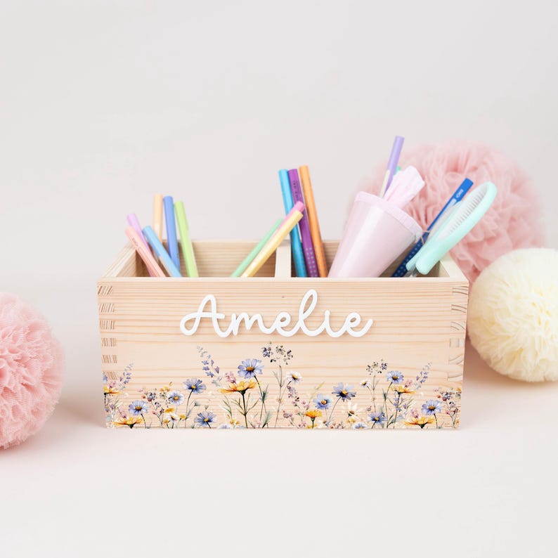 Stiftehalter aus Holz zur Einschulung