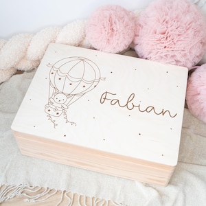 Herinneringsdoos babymeisje, herinneringsdoos cadeau geboorte, herinneringsdoos babyjongen, doopcadeau, gepersonaliseerd cadeau met naam