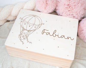 Caja de recuerdos para niña, caja de recuerdos de nacimiento, caja de recuerdos para niño, regalo de bautizo, regalo personalizado con nombre