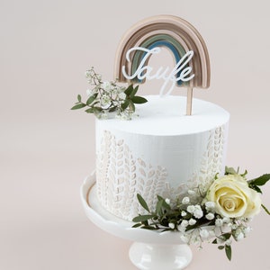 Caketopper rainbow baptism acrylic, cake topper baptism, cake topper, cake topper, table decoration baptism image 5
