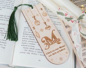 Lesezeichen für Mama ,  Geschenk für Mama , Weihnachtsgeschenk für Mama , Lesezeichen personalisiert mit Name , Geschenk Oma