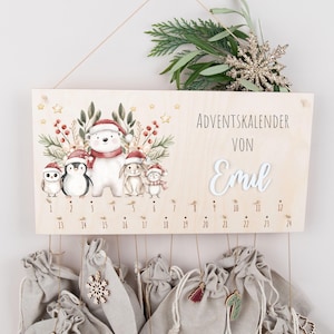 Personalized Advent calendar DIY, Advent calendar to fill, Advent calendar for children, Advent calendar made of wood, countdown calendar