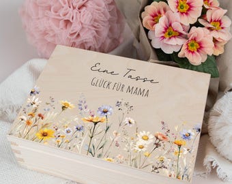 Tea box personalized gift for Christmas for mom, grandma, best friend, Christmas gift teacher educator neighbors