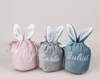 Ostersäckchen Personalisiert mit Name , Ostersäckchen für Kinder, Osterkorb , Osterkörbchen , Geschenk Osterhase  , Hasenbeutel