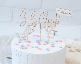 Cake topper set inscription scolaire, écolier, cake topper, , cake topper, cake topper