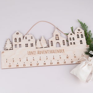Adventskalender  , Personalisierter Adventskalender, DIY Adventskalender, Adventskalender  aus Holz, Countdown-Kalender