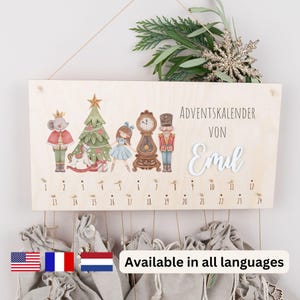 Advent calendar to fill, personalized advent calendar DIY, advent calendar for children, advent calendar made of wood, countdown calendar