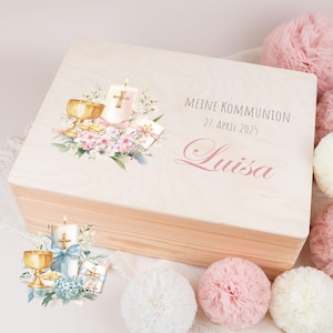 Communion gift: Personalized wooden box, memory box, &quot;Come here and eat!&quot; Memory box with name, gift for girl and boy