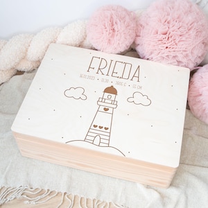 Baby memory box, baby memory box, birth gift, baby memory box, christening gift, personalized gift with name