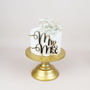 Cake Topper Mr&Mrs, Wedding Cake Decoration, Gold Wedding Cake Topper, Mr Mrs Cake Topper, Wedding Cake Topper, Personalized Cake Topper