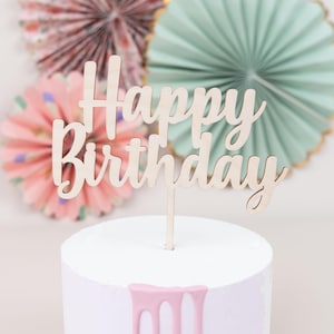 Cake Topper Happy Birthday, cake topper birthday, cake topper 18th birthday, cake decoration children&#39;s birthday, 50th birthday