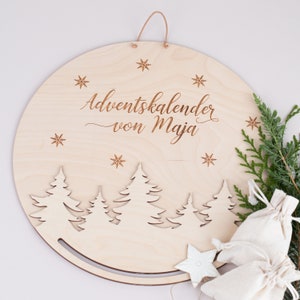 Gepersonaliseerde adventskalender, doe-het-zelf adventskalender, houten adventskalender, adventskalender om te vullen