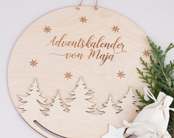 Personalisierter Adventskalender, DIY Adventskalender, Adventskalender  aus Holz, Adventskalender zum Befüllen