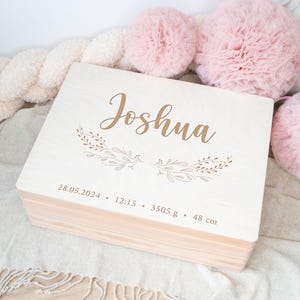 Memory box with name, memory box gift birth, memory box baby boy, christening gift, personalized gift baby girl
