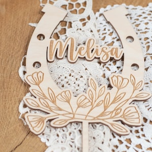 Cake Topper Horseshoe, Horse Birthday, Cake Topper, Cake Decoration Horse, Horse Cake Topper