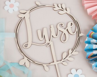 Cake Topper Number with Name, Cake Topper, Cake Topper First Birthday, Cake Decoration Personalized