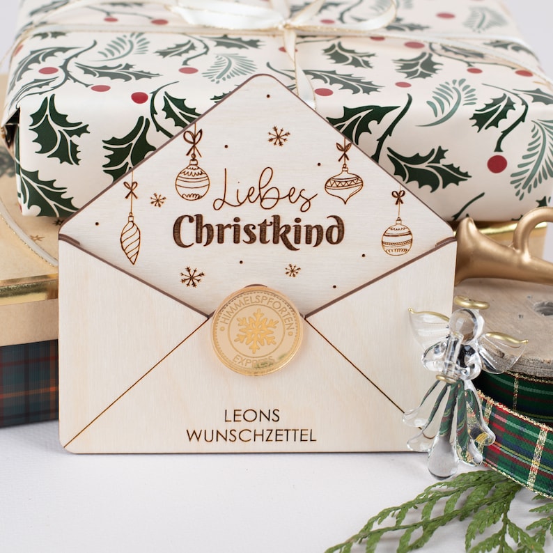 Christmas letter Christkind, wish list, wish list, letter Santa Claus Christkind