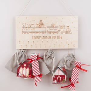 Advent calendar to fill, personalized advent calendar DIY, advent calendar for children, advent calendar made of wood, countdown calendar