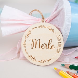 Étiquettes de cône d'école personnalisées, cône d'école, étiquettes cadeaux, inscription scolaire