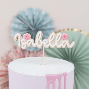 Cake topper con nome, cake topper personalizzato compleanno battesimo, cake topper 1° compleanno, cake topper compleanno bambini