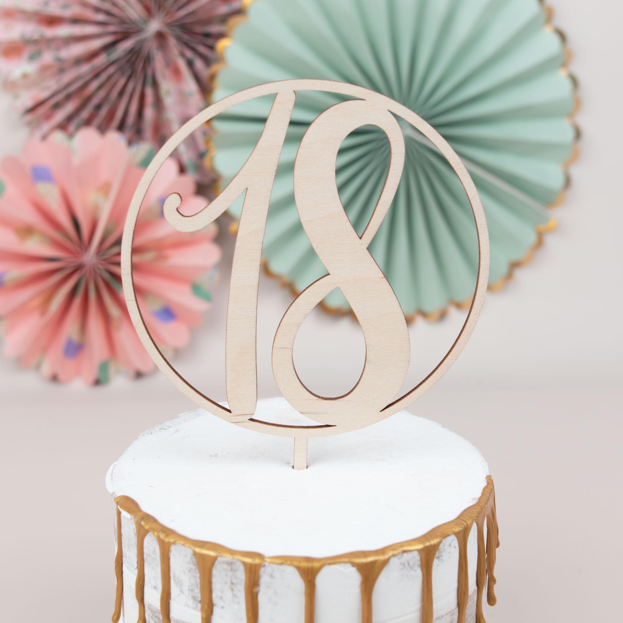 Cake Topper 18th Birthday, Cake Topper, Cake Topper for Birthday - Etsy