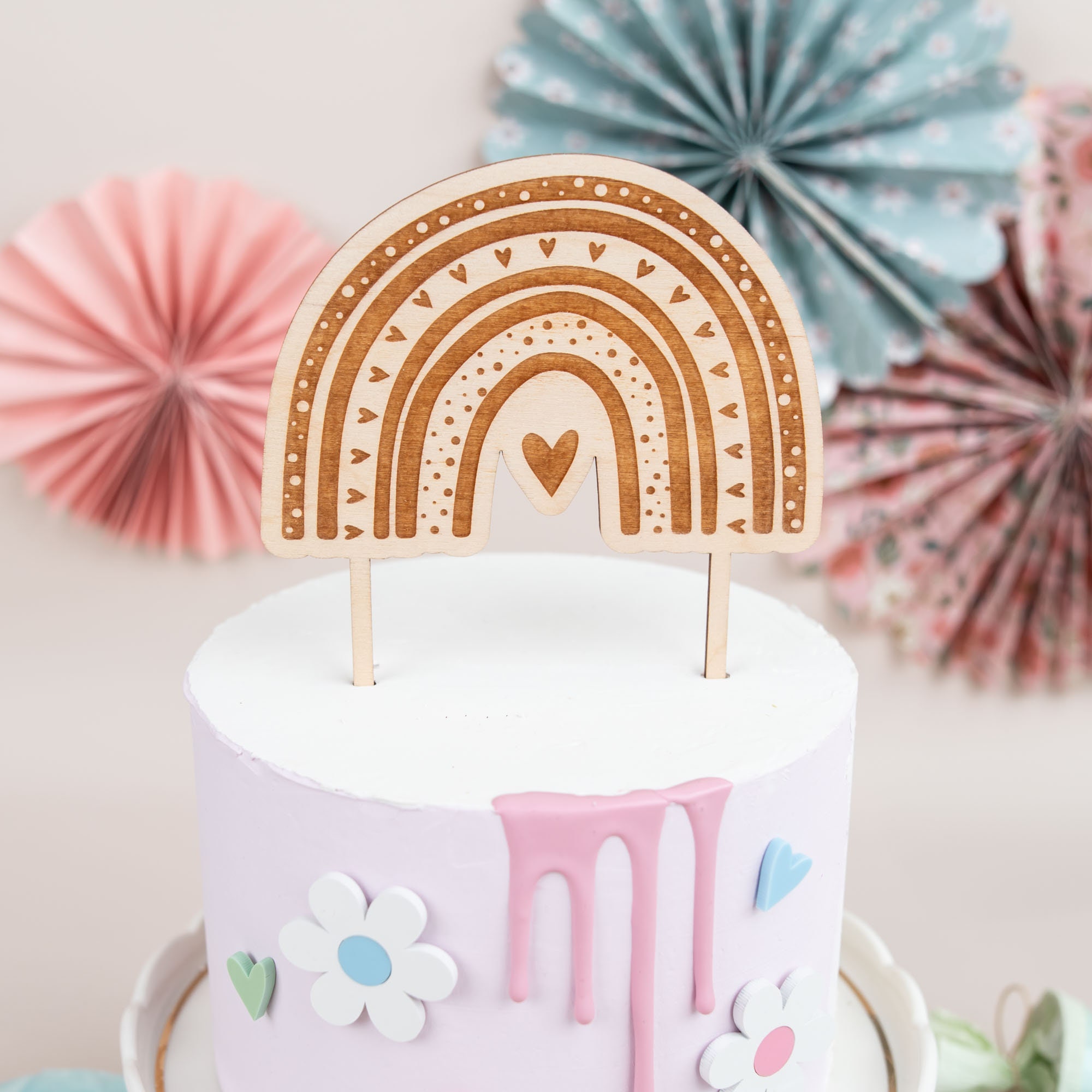 Décoration Gâteau "1" En Bois Pour 1er Anniversaire Bébé - Cake Topper Réutilisable Pour Fête, Photo, Souvenir