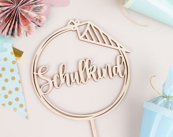 Décoration De Gâteau En Bois Naturel -Floral Happily Ever After