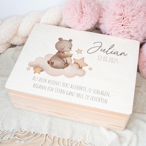 Memory box star child, personalized memory box baby, grief companion, funeral gift, keepsake wooden box star child