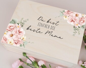 Muttertagsgeschenk, Teebox personalisiertes, Geschenk für Mama Oma, Geschenk Mutertag, Kleines Dankeschön