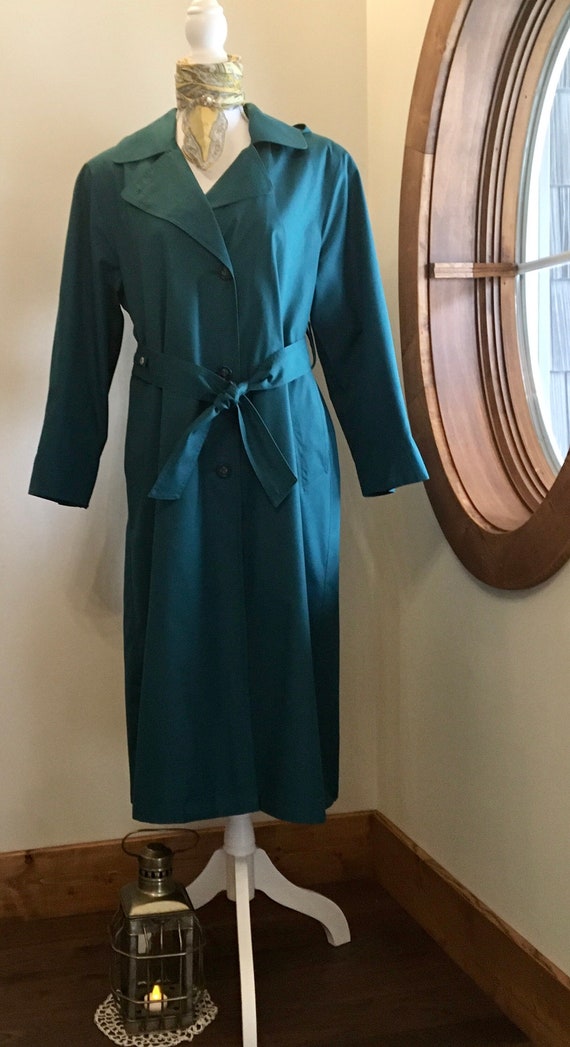 Vintage Towne by London Fog Rain Coat, Belted Remo