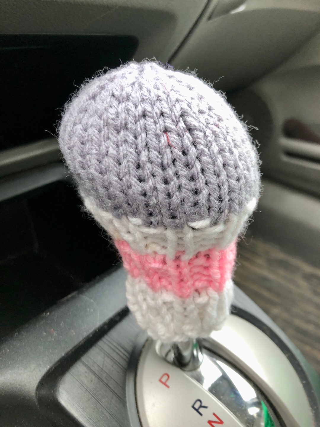Work Sock Inspired Gear Shift Cozy Knob Cover Cosy Hand Knit Etsy
