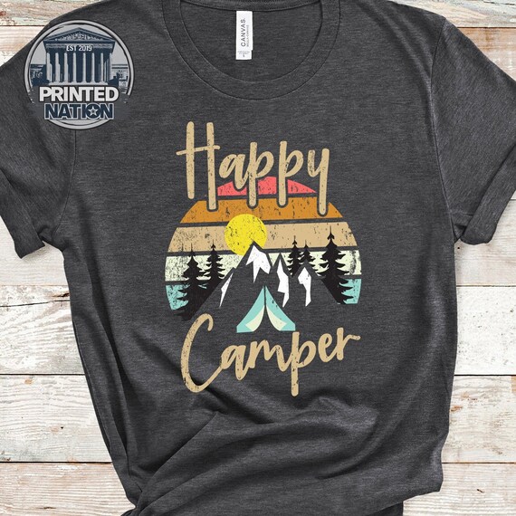 Happy Camper Retro Camping Lover Gift Tshirt Happy Camper Retro Camping Lover Gift Tshirt
