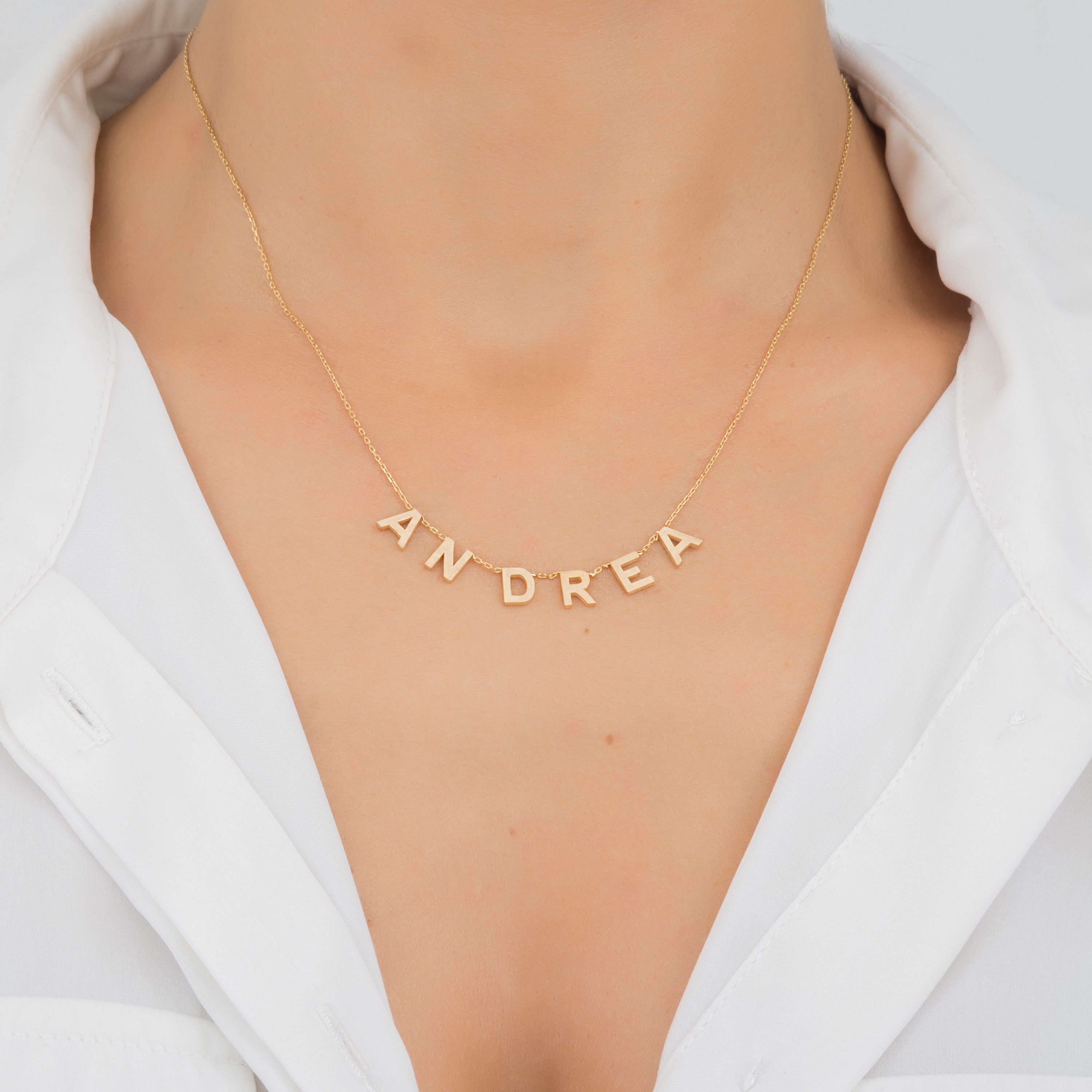 Custom Letter Necklace Letter Choker 