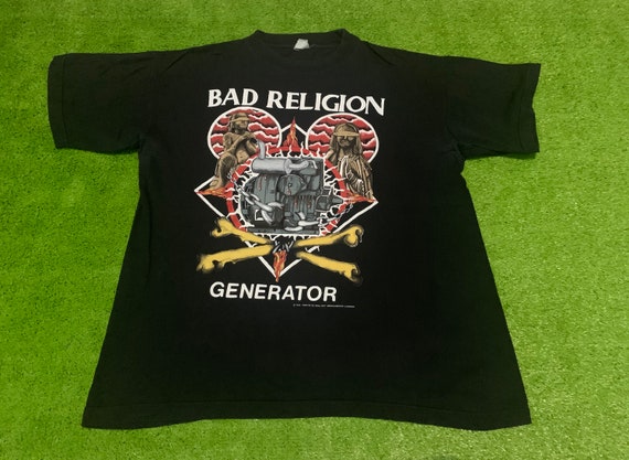 Vintage BAD RELIGION 1992 Tour Eropean Shirt Rare