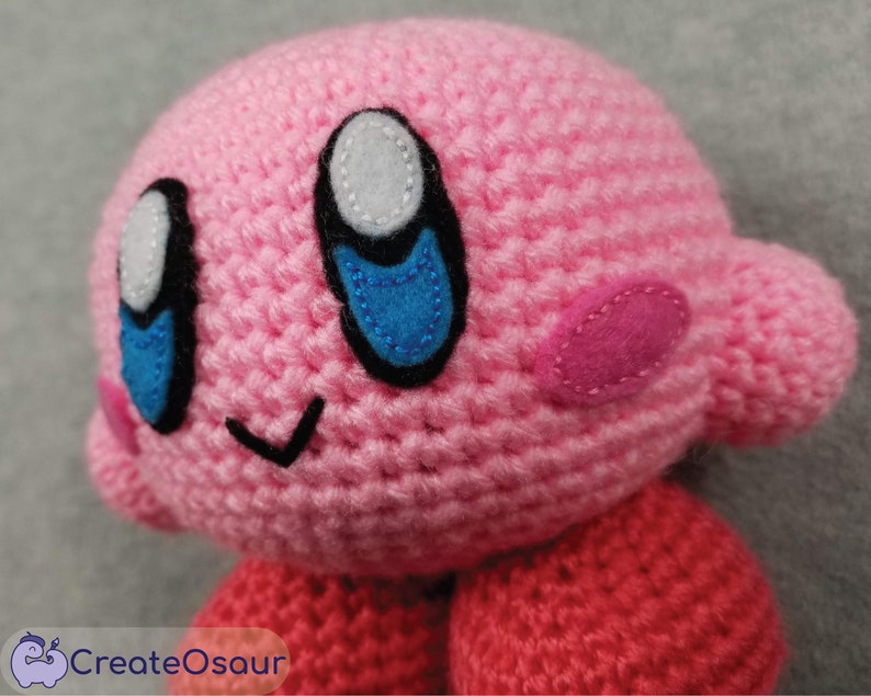 Kirby Crochet/knit Plush Amigurumi Etsy