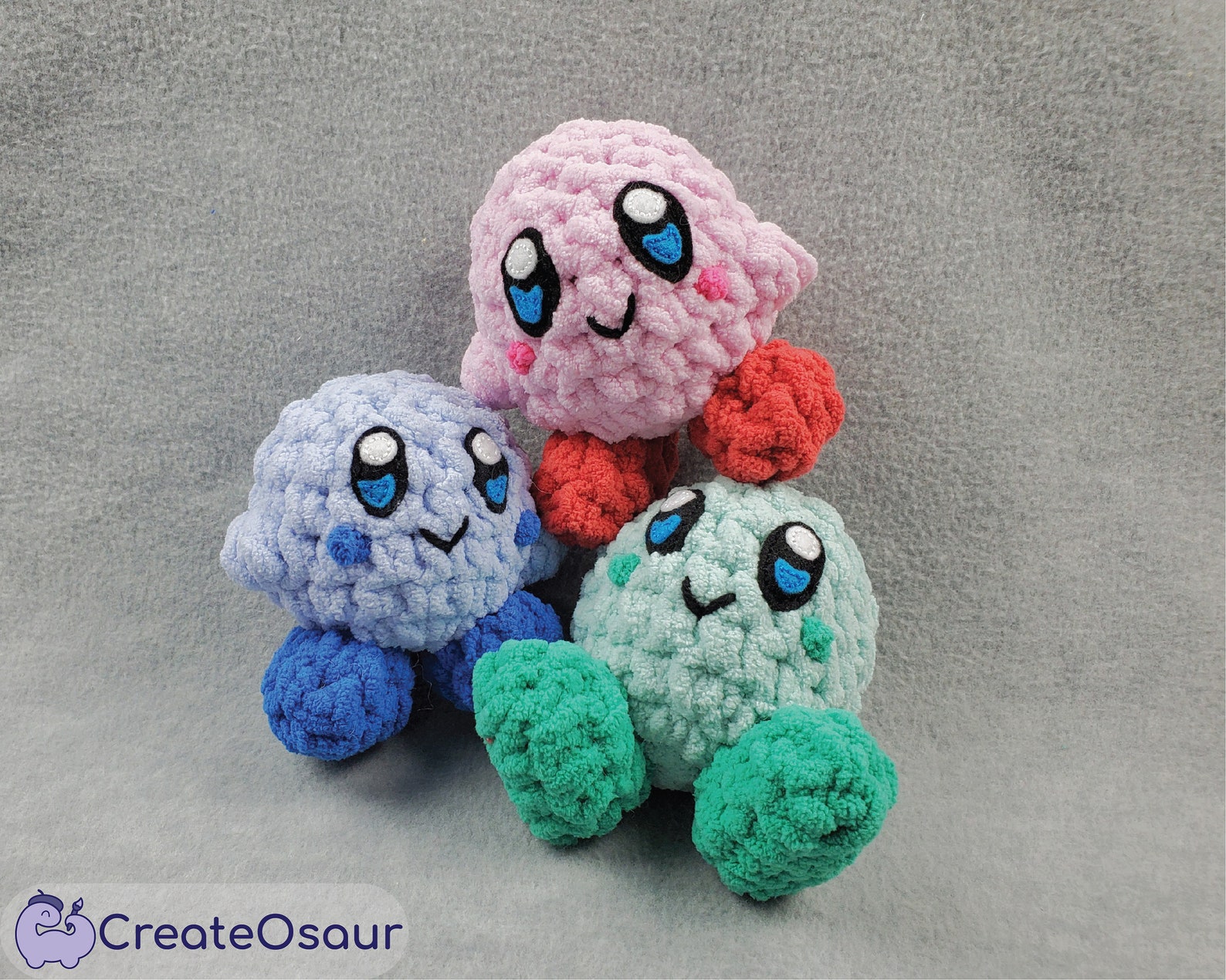 Chunky Kirby Crochet/knit Plush Amigurumi Etsy