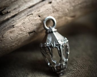 Nocturna Lantern Pendant Gothic - made of 925 Sterling Silver