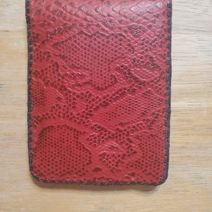 Gator embossed leather wallet