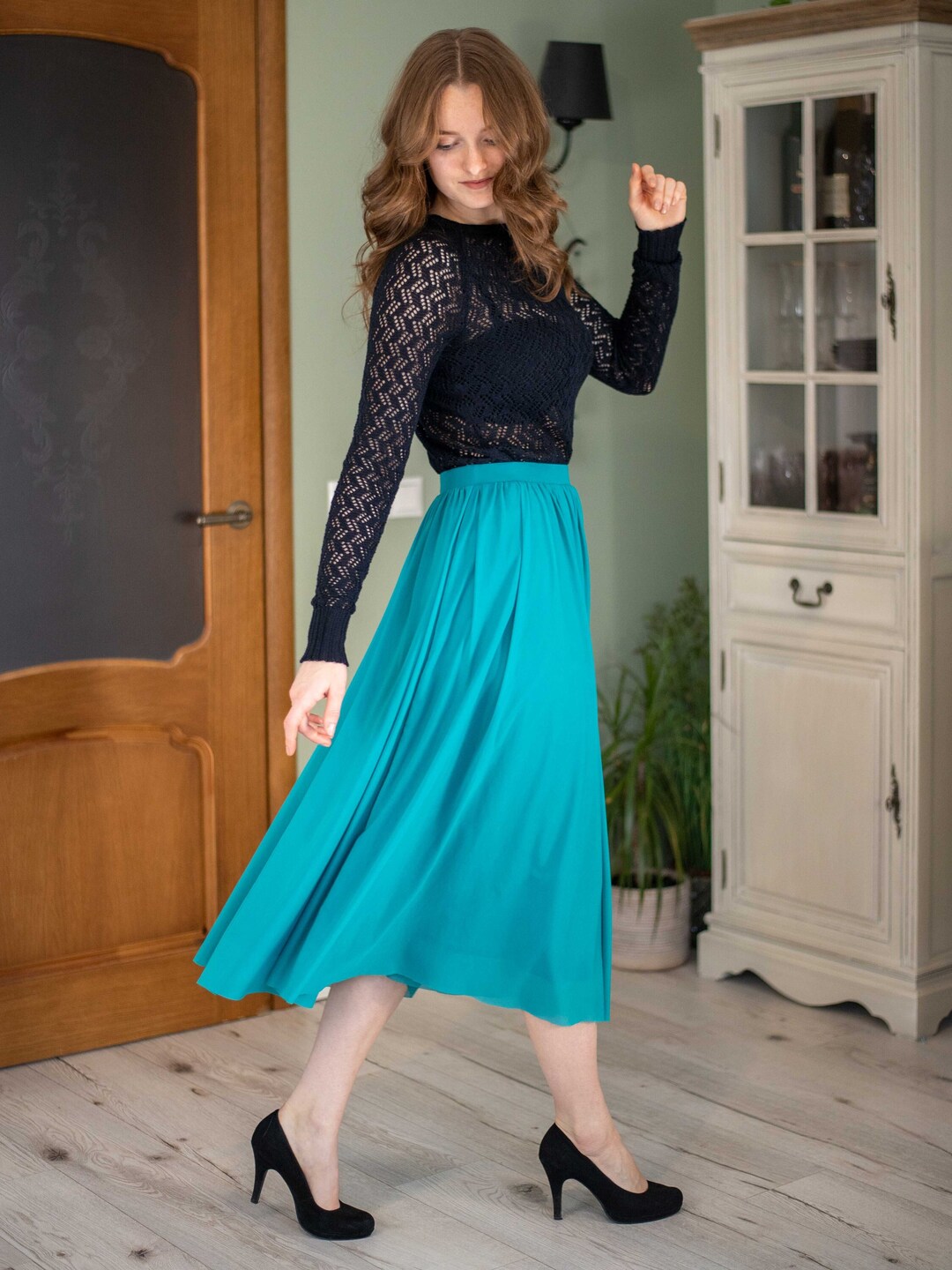 Lulu Skirt - Turquoise main image 1