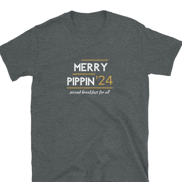 Merry Pippin LOTR 2024 Second Breakfast Short-Sleeve Unisex T-Shirt Lord of the Rings